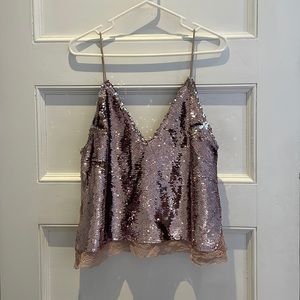 Sparkly pink free people intimates top